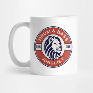 DRUM AND BASS  - Life Saver Lion (red) Mug